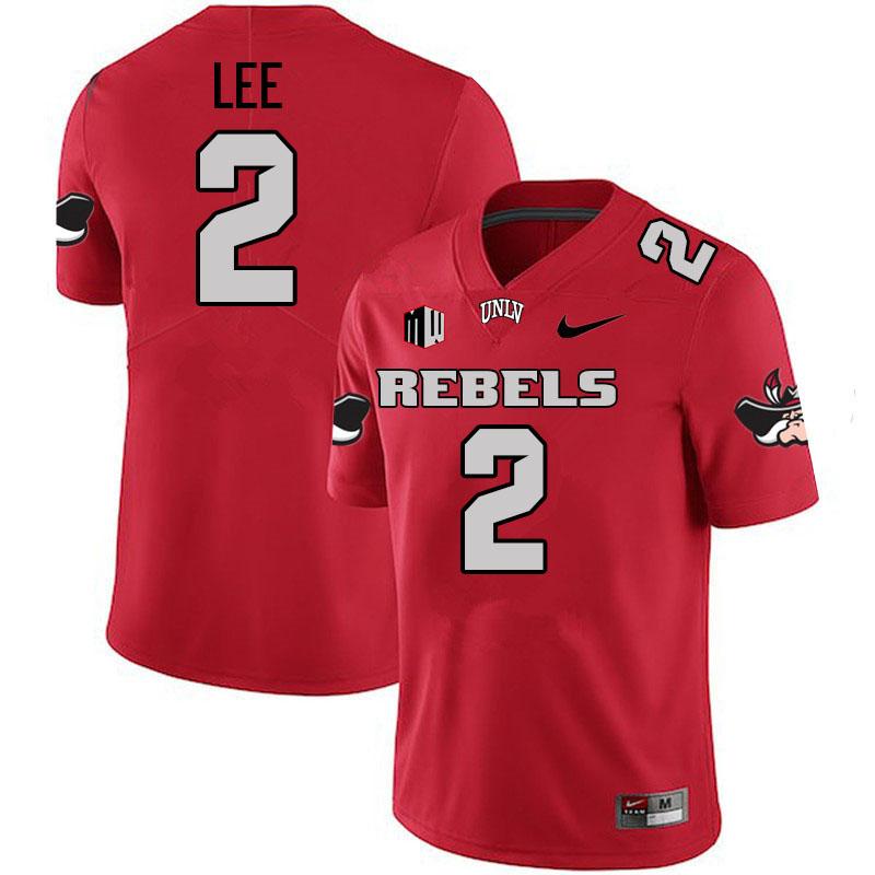 #2 Keyvone Lee UNLV Rebels College Football Jerseys-Retro Scarlet